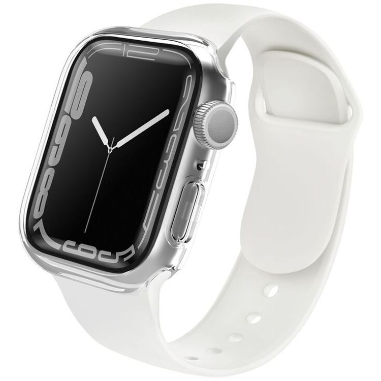 Uniq Legion Case with 9H Tempered Glass Screen Protection for Apple Watch - Clear - 45 MM