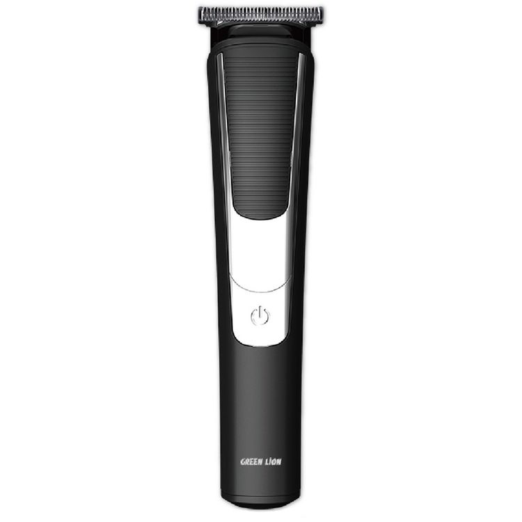 Green Lion 5-in-1 Grooming Set with 5 Detachable Heads, 600mAh Battery Capacity, 7500RPM motor Speed, Up to 90 Minutes Working time, Stainless Steel Blade, LED Digital Display - Black