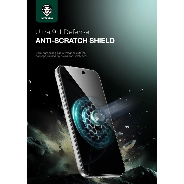Green Lion 9H Steve Privacy Screen Protector for iPhone 17, Anti-Peeping Glass, 9H Item Hardness, Crystal Clear, Highly Responsive, Privacy Protection, Anti-Fingerprint, Anti-Scratch, Oleophobic Coating, Ultra-Thin - Black