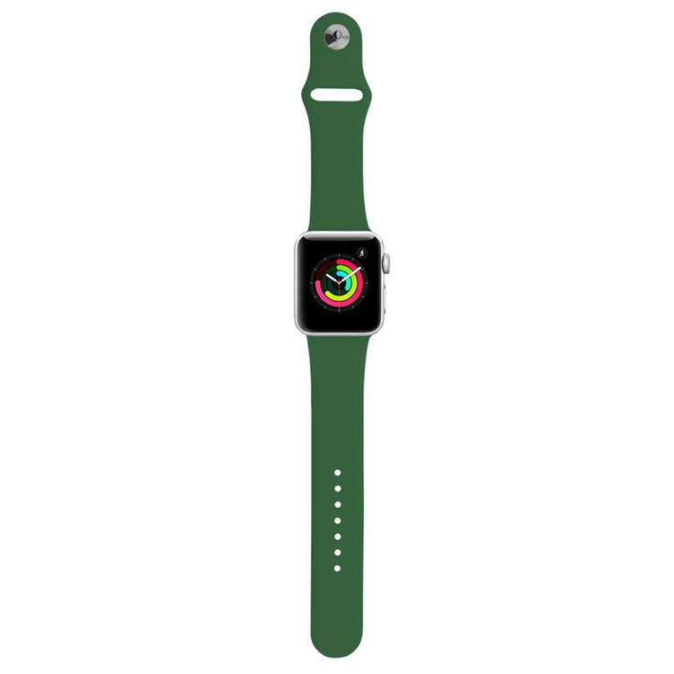 Porodo iGuard Silicone Watch Band Compatible for Apple Watch 38/ 40/ 41mm - Pine Forest