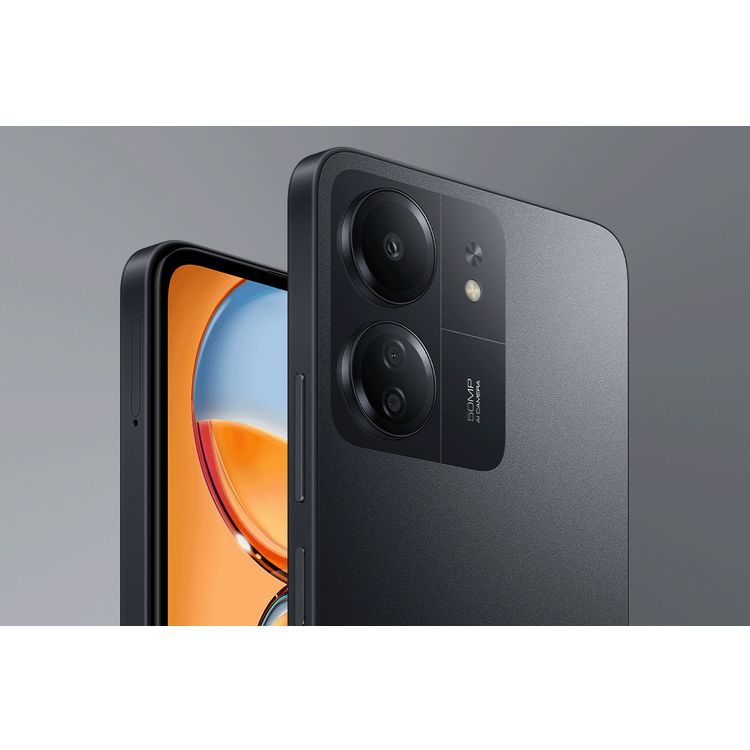 Xiaomi Redmi 13C Smartphone IND Version, RAM 6GB, Storage 128GB, 4G LTE, Dual Sim, Dual Camera, Fingerprint Sensor, GPS, Bluetooth 5.3 - Midnight Black