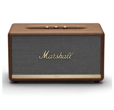 Marshall Stanmore II Bluetooth Wireless Sound Stereo Speaker, Multi-host Functionality, Wired & Wireless Connectivity, 10m Bluetooth Range, Iconic Marshall Design, Marshall Signature Sound - Brown