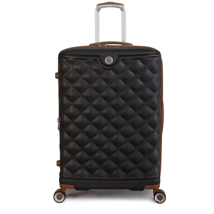 it luggage Indulging Unisex ABS Hard Case Luggage, Expandable Trolley Bag with 8x360° Spinner Wheels and TSA Lock - Medium / Coffee Bean