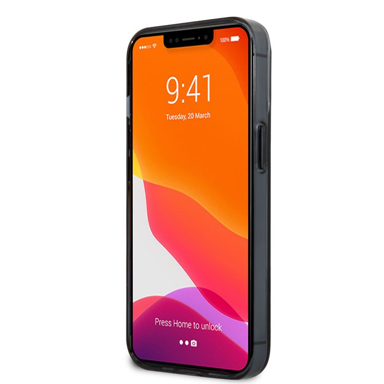 CG MOBILE Ferrari Transparent Case Print Logo Compatible for iPhone 13 Pro Max (6.7") Scratches Resistant, Easy Access to All Ports, Drop & Shock Absorption Protective Back Cover Suitable with Wireless Charging Officially Licensed