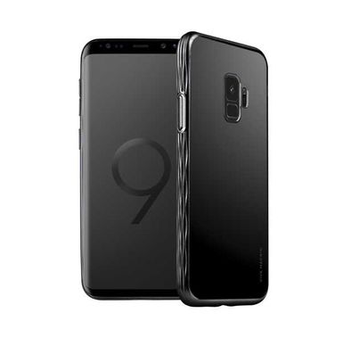 Viva Madrid Glosa Mist Slim Lightweight Back Case Compatible for Samsung Galaxy S9 Plus - Anti-Scratch - Easy Access to All Ports - Shock & Drop Protection Back Cover - Black