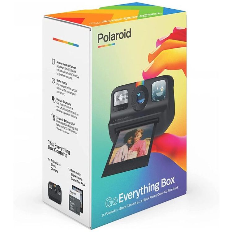 Polaroid Go Instant Mini Camera & Go Film Bundle | Black