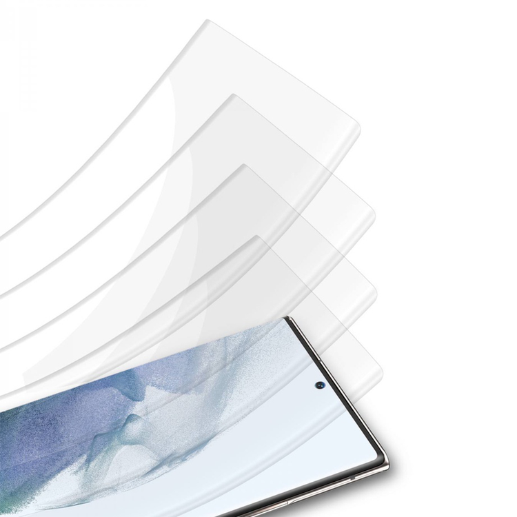 Green Lion 3D Curved Round Edged Glass Screen Protector for Samsung Galaxy S22 Plus - Clear