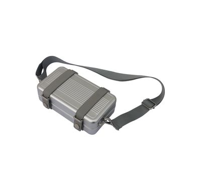 Green Lion Valancia Carry Bag with 3 Compartments, Aluminum Alloy, PU Leather - Silver