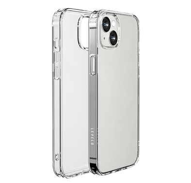 Levelo Clara Back Case, Bumper Protection iPhone 14 Plus, 3H Anti-Scatch, Shock-Proof Edge – Clear