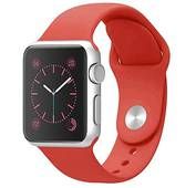 ايجارد من بورودو سوار ساعة سيليكون لساعة ابل ، سوار معصم بديل مناسب ومريح ، أشرطة قابلة للتعديل متوافقة مع ساعة ابل 44 ميلي / 42 ميلي - احمر