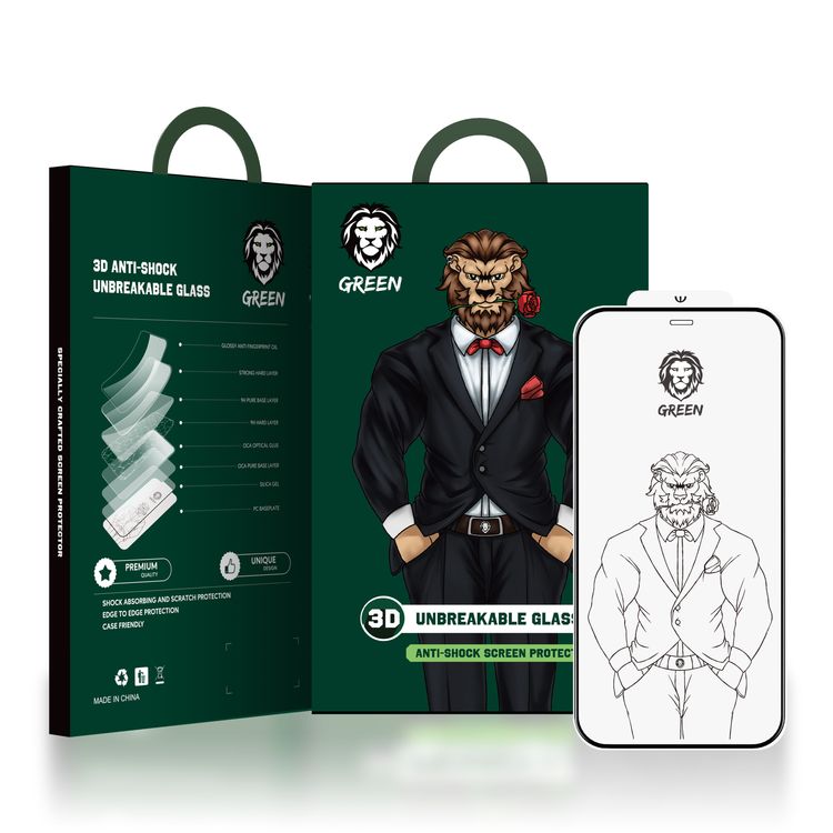Green Lion 3D Unbreakable Glass Screen Protector for iPhone 12 Pro Max ( 6.7" ) - Clear