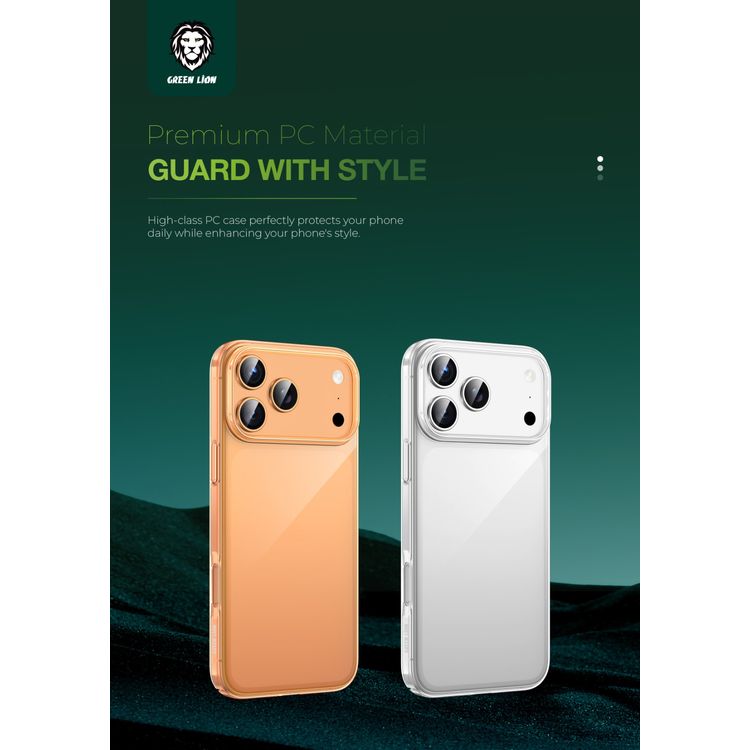 جراب جرين ليون ديلجادو لجهاز آيفون مع حماية للكاميرا، تصميم فائق النحافة بسمك 0.5 مم، مضاد لبصمات الأصابع، وضوح عالي الدقة، مقاوم للخدوش، هيكل عالي الصلابة، مضاد للاصفرار.
