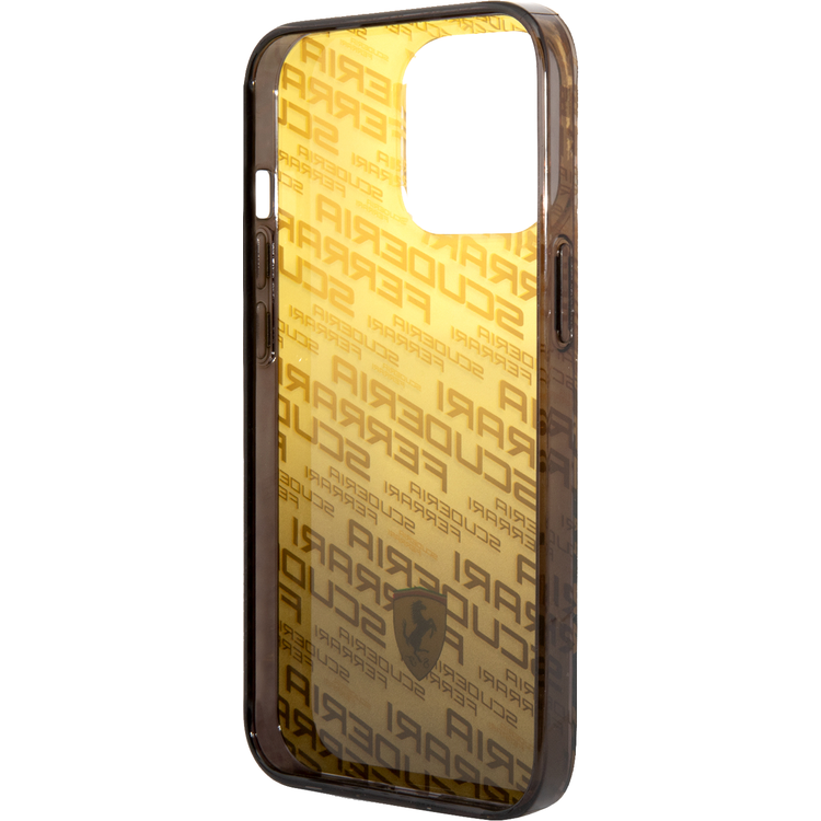 Ferrari PC/TPU Scuderia Dyed Bumper  Case, Drop protection, Compatible with iPhone 13 Pro - Yellow