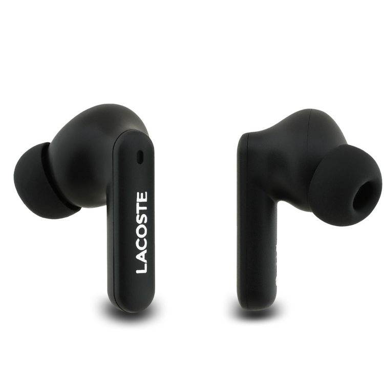 Lacoste Leather TWS Earbuds with Iconic Petit Pique Logo, 250mAh Charging Case & 30mAh Earbuds Battery, 10m Transmission Range, Up to 6 Hours Play Time, USB-C Charging Port, Bluetooth Version 5.4, Rich & Balanced Sound - Estragon Green