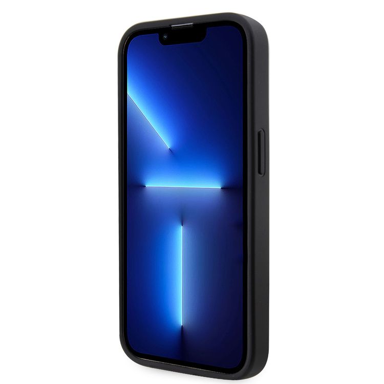 Guess Rhinestone Case with Triangle Logo  - Black - iPhone 15 Pro