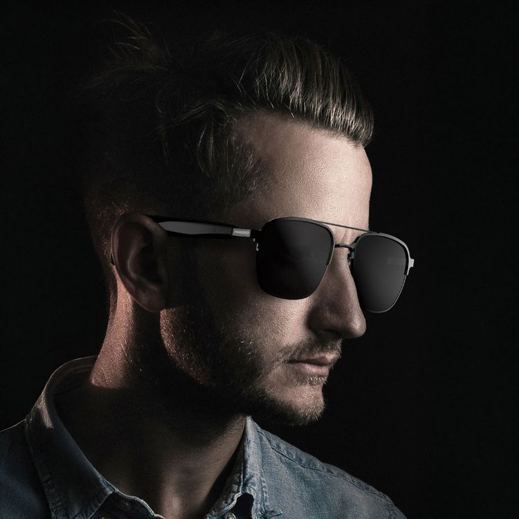 Porodo Lifestyle Vista Smart Audio Glasses with Built-in Microphone, 8 Hours Playtime, Type-C Charging Interface, UV400 Protection, Bluetooth Version 5.4, 15m Transmission Range, 2×80mAh Battery Capacity, Touch Control, Instant Touch Activation, Open-Ear Audio - Black 