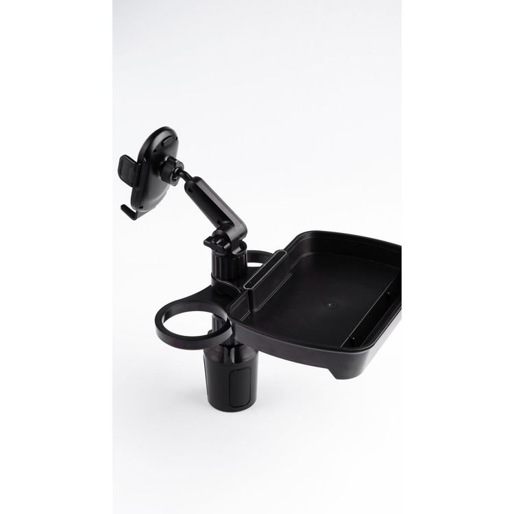 Green Lion Multi Functional Cup Holder + Food Tray - Black