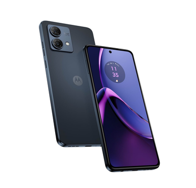 هاتف موتورولا موبيليتي موتو جي 84 5G إصدار TRA، شاشة FHD+ مقاس 6.5 بوصة، كاميرا مزدوجة بدقة 50 ميجابكسل، ذاكرة وصول عشوائي 12 جيجابايت، سعة تخزين 256 جيجابايت - أزرق داكن