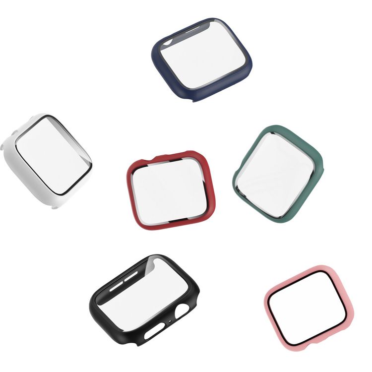 Green Lion Slim Guard Pro Case with Glass for Apple Watch 44mm- Black
