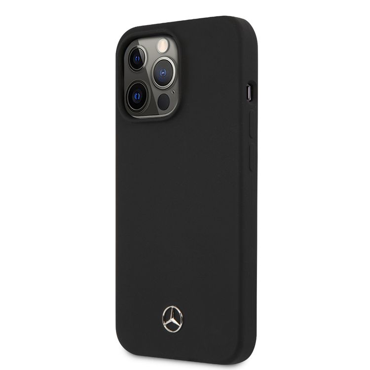 CG MOBILE Mercedes Benz Liquid Silicone Case with Microfiber Lining Compatible for iPhone 13 Pro Max (6.7") Anti-Scratch, Easy Access to All Ports, Drop Protection