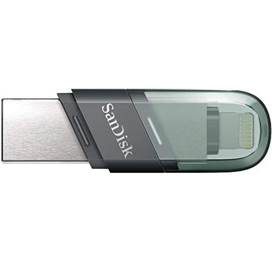SanDisk 32GB iXpand Flash Drive Flip USB 3.1 Gen 1 for iPhone/iPad SDIX90N 032G GN6NN, Black