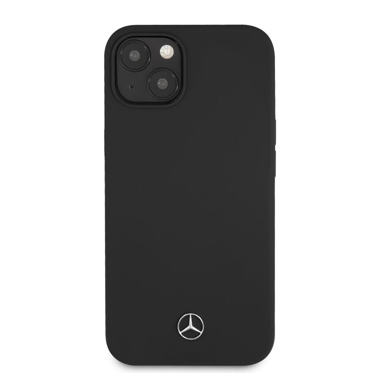 CG MOBILE Mercedes Benz Liquid Silicone Case with Microfiber Lining Compatible for iPhone 13 (6.1") Anti-Scratch, Easy Access to All Ports, Drop Protection