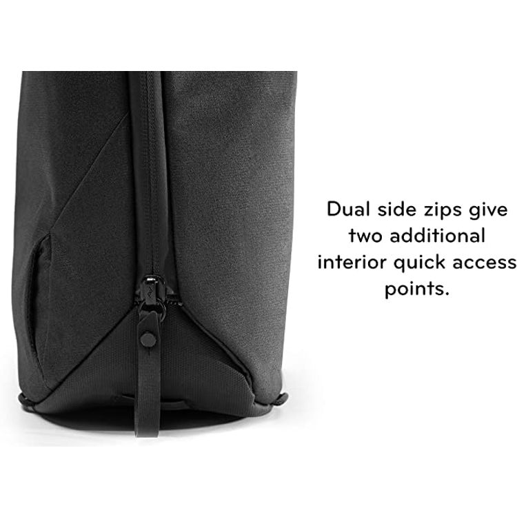 Peak Design Everyday Tote pack utility bag for laptop and tablet devices  20L v2 - Black - Ash - 8.2 Inch