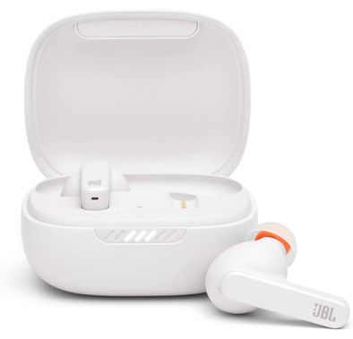 JBL Live Pro+ TWS Earbuds with Smart Ambient, Bluetooth Headphones with 6 mics, White
