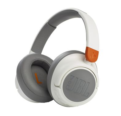JBL Junior 460NC Wireless Kids Headphones with Active Noise Cancelling, Built-In Microphone, Multi-Point Connection, 30 Hours Battery Life - White