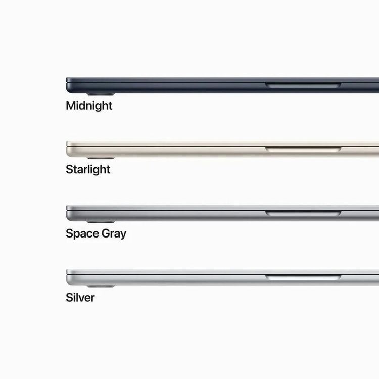 Apple MacBook Air 15-inch M2 chip 8-core CPU, 10-core GPU, 512GB, 8GB (English)  - Space Gray