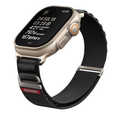 SkinArma Kobu Apple Watch Ultra Strap - Black