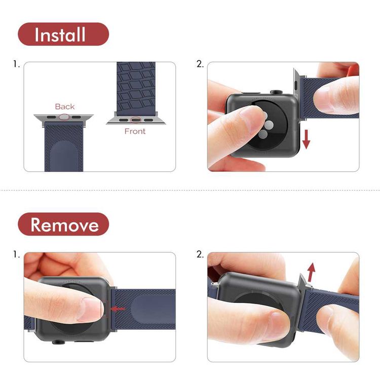 AhaStyle Tire Texture Premium Silicone Watch Band Compatible for Apple Watch 44mm, Premium Soft Silicone, Comfortable and Durable to Wear, Design with Groove Keep Arm Breathable