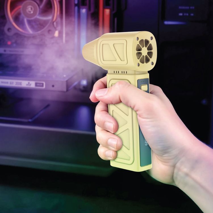 Green Lion Jet Pro Lite with Magnetic Nozzle, 4000mAh Battery Capacity, 130000 RPM, 180W Power, ABS Material, Brushless DC Motor, Type-C Charging Port - Khaki