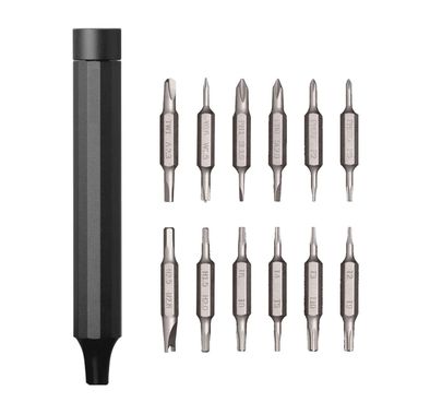 باورولوجي 24 في 1 مفك براغي دقيق مع سبيكة ألومنيوم - رمادي