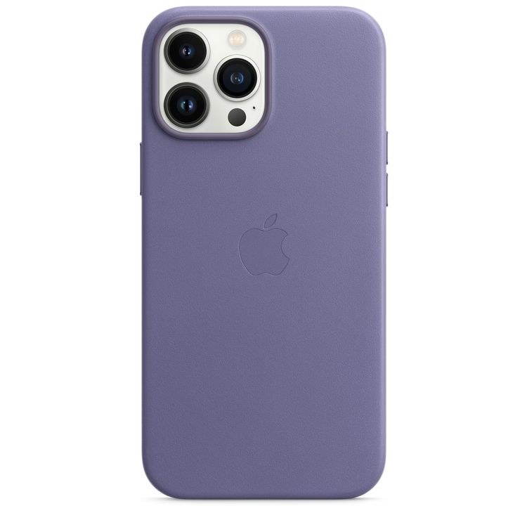 Apple Leather Case with MagSafe Compatible for iPhone 13 Pro Max (6.7") - Wisteria