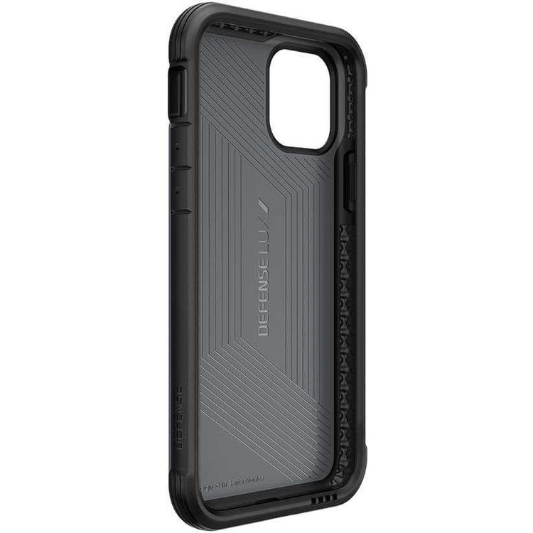 X-Doria Defense Lux Phone Case Compatible for iPhone 11 Pro (5.8") Suitable with Wireless Charging - Black Carbon