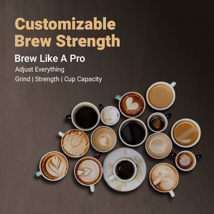 آلة تحضير القهوة LePresso مع طاحن الحبوب وسعة خزان ماء 1.35 لتر، قوة تخمير قابلة للتخصيص، طاقة مقيمة 900 واط، وظيفة الحفاظ على السخونة، لوحة تحكم رقمية - أسود