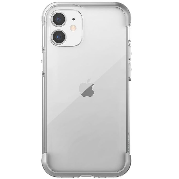 X-Doria Raptic Air Sleek Case Compatible for iPhone 12 Mini (5.4") Anti-Scratch, 13ft Drop Tested, Shock Absorbing Protection Back Cover Suitable with Wireless Charging - آيفون 12 ميني - صافي