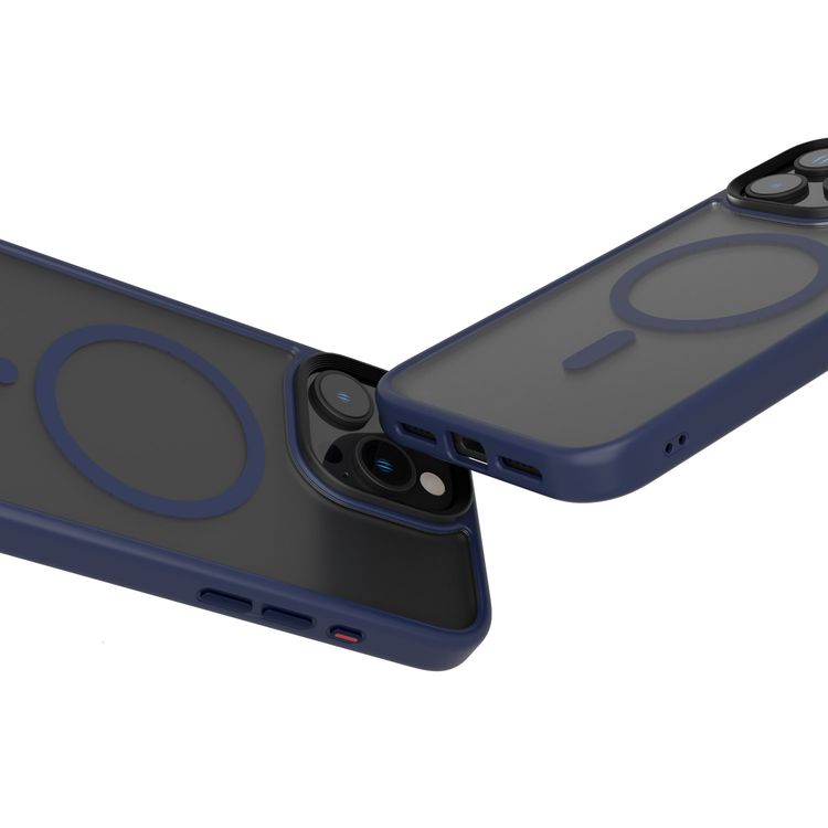 Levelo MagSafe Matte Solo Case for iPhone 16 Pro Max with Impact-Resistant Corners, 3H Scratch Resistance, Matte TPU Bumper, Lightweight & Hybrid Design - Blue 