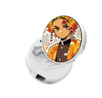 Porodo Robo Tag 1.85" Badge Magic Pro with Round HD Screen, USB-C Charging Interface, Adjustable Brightness, High-Definition Screen, Badges Image Transfer, Bluetooth Version 5.4, Sensitive Touch Control, Multi-Color Option, Image Display + GIF Animation + 3-Second Video Display Mode - White