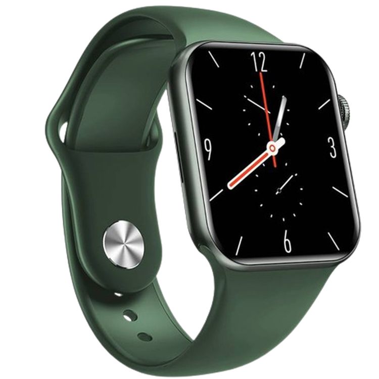 Green Lion Active Pro Smart Watch with Silicone Strap Included, Double Tap Function, Waterproof, Full Round Display, 230mAh Battery Capacity, Long Battery Life - Green