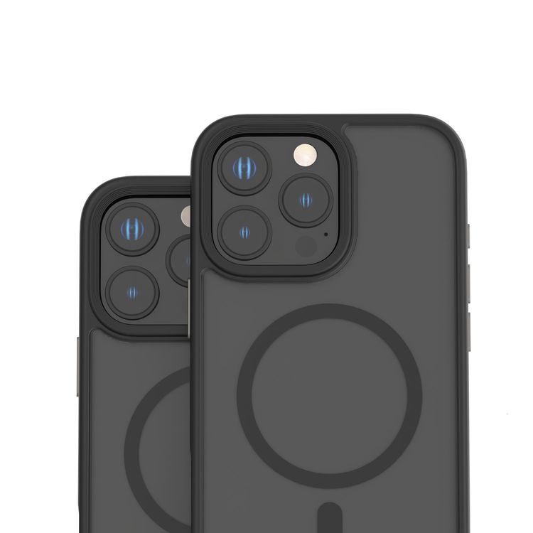 Levelo MagSafe Matte Solo Case for iPhone 16 Pro Max with Impact-Resistant Corners, 3H Scratch Resistance, Matte TPU Bumper, Lightweight & Hybrid Design - Black