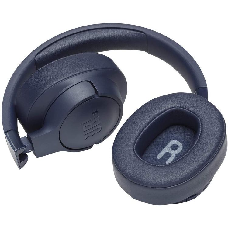 JBL T750 Over-Ear Wireless Bluetooth Headphones with Active Noise Cancelling, Pure Bass Sound, 15 Hours Battery Life, Hands-free Calls & Voice Control - Blue