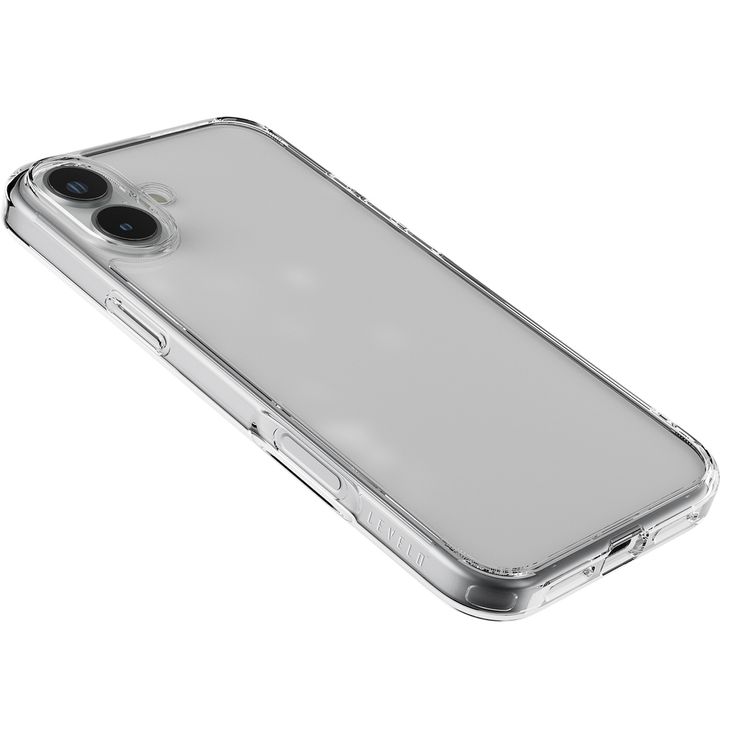 Levelo Clara Case for iPhone 16 Pro Plus with Clearview Technology, 3H Scratch Resistance - Clear