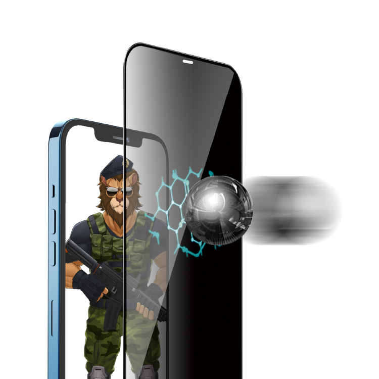 Green Lion 3D Privacy Glass Screen Protector for iPhone 11 Pro (5.8") Shock & Impact Protection, Anti-Peeping Full Glass, Easy Installation Tempered Glass - Black