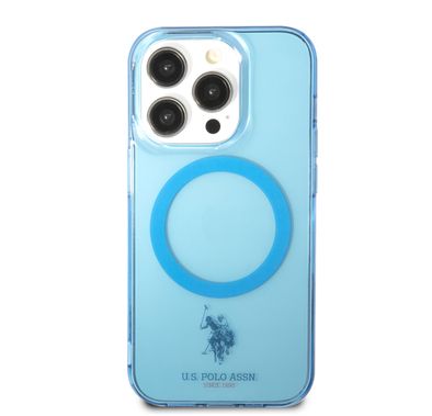 U.S. Polo MagSafe Hard Case iPhone 14 Pro - Blue