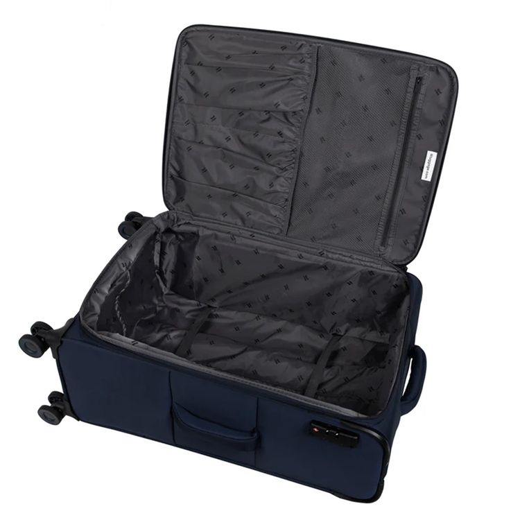 it luggage Precursor Unisex Lightweight Soft Case Trolley, Expandable Polyester Luggage with 8 Spinner Wheels, Telescopic Handle & TSA Lock - Small / Dress Blue