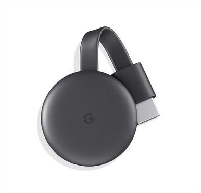 Google Chromecast 3rd Gen for Media Streaming 3pin - أسود