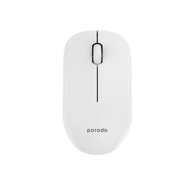 Porodo 1200 DPI Wireless Mouse Dual Mode - White