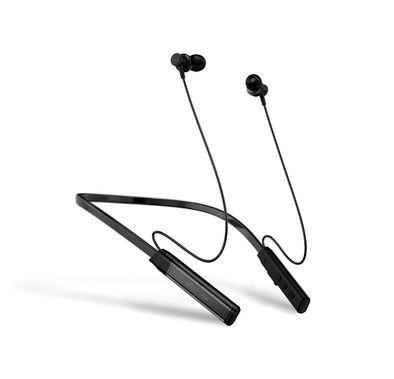 Green Lion Veria Wireless Neckband Earphones with Control Buttons, Up to 17 Hours Play Time & Up to 17.5 Hours Talk Time, 65 Days Standby, FTD Chipset, Built-in Microphone, 12m Transmission Range - Black
